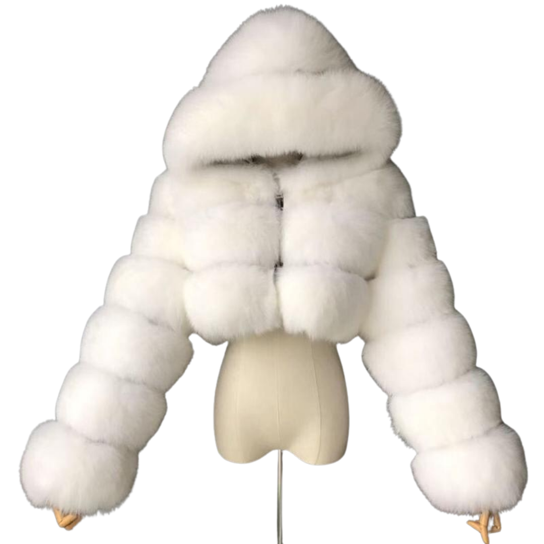 Snow White Cropped Bomber