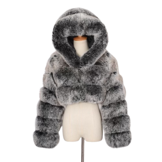 Frosted Cropped Bomber