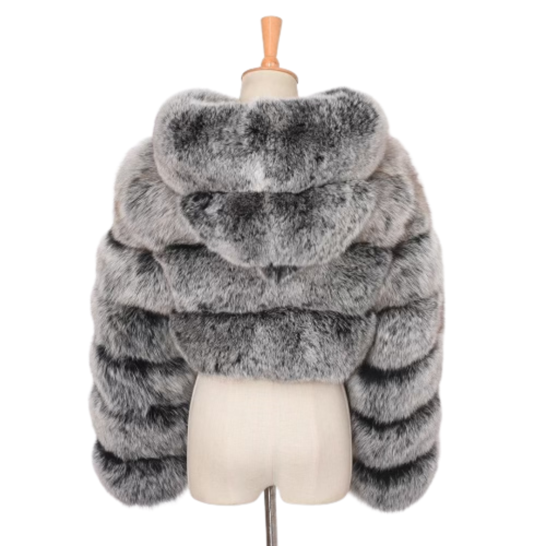 Frosted Cropped Bomber